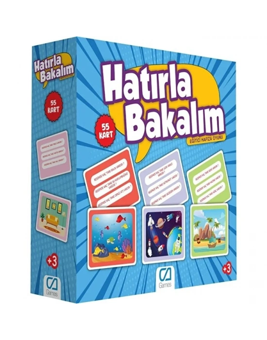 ® Games Hatırla Bakalım Eğitici Hafıza Oyunu 55 Kart 5108