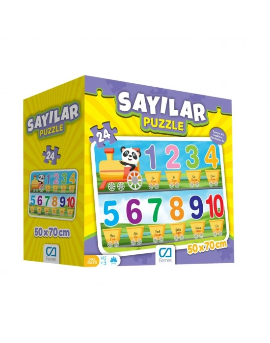 ® Games Sayılar Yer Puzzle 50x70cm 24 Parça 5134