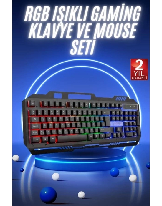 ® Gaming Oyuncu Klavyesi Led Aydınlatmalı Mekanik Hisli