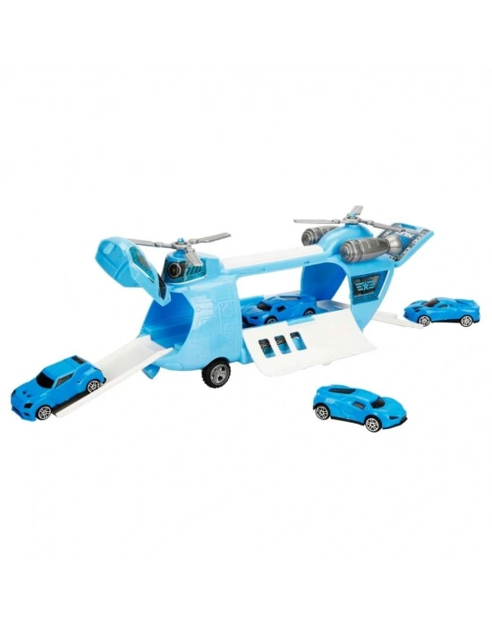 ® GARAJ SET POLİS AMBULANS ASKER TAŞIYICI HELİKOPTER ARB 3R