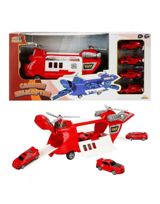 ® GARAJ SET POLİS AMBULANS ASKER TAŞIYICI HELİKOPTER ARB 3R