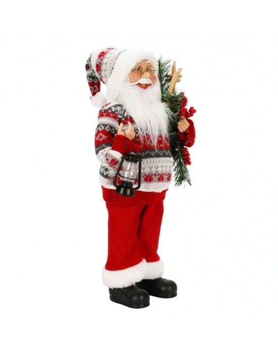 ® Gaz Lambası Taşıyan Dekoratif Biblo 46 cm