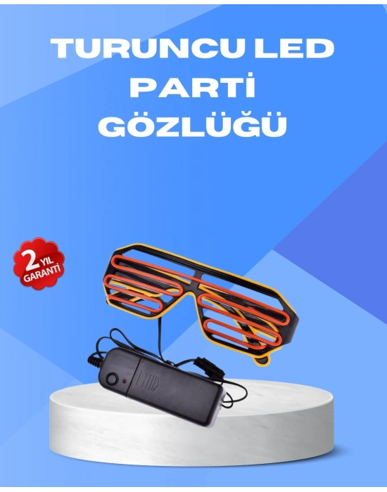 Gece Eğlencelerine Özel Renkli LED Işıklı Gözlük