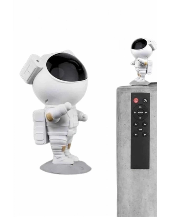 ® Gece Lambası Astronot Bluetooth Hoparlörlü Galaksi Işık Projektörü