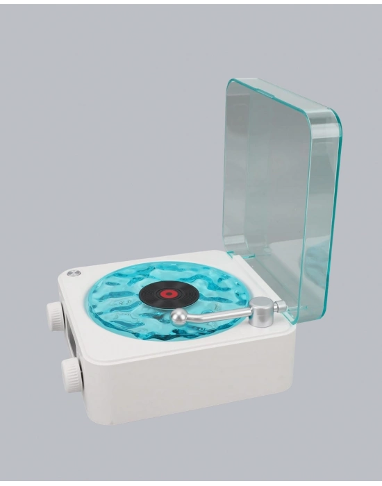 ® Gece Lambası Stereo Bluetooth Hoparlör Dijital Saatli Vintage Tasarım Çok Fonksiyonlu