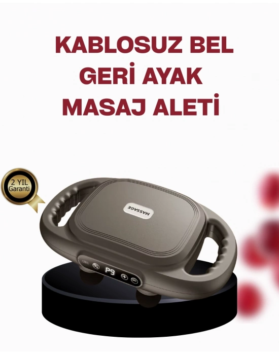 ® Geliştirilmiş 6 Başlıklı Şarjlı Masaj Aleti 2000 mAh Derin Doku Masajı