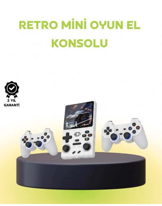 ® Geniş Ekranlı Taşınabilir Retro Oyun Konsolu
