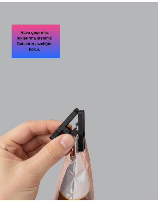 ® Gıda Saklama Mandalı Tazelik Koruyucu Pratik Tasarım