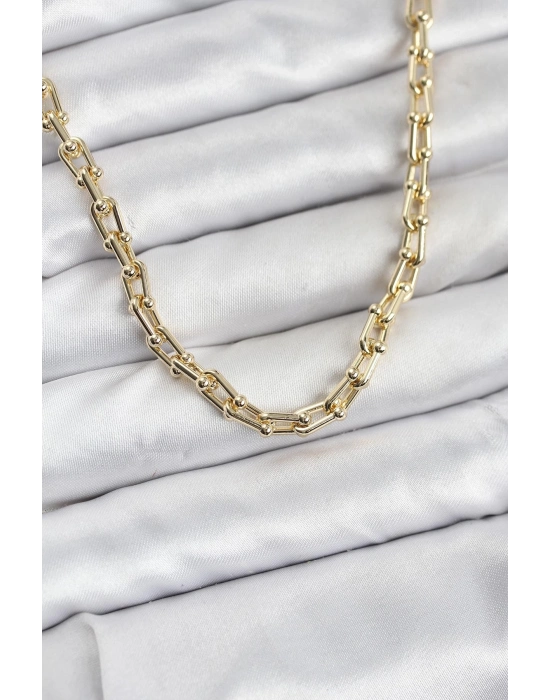 ® Gold Renk Pirinç Tifani Model Kadın Kolye