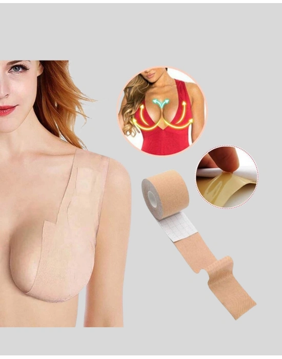 ® Görünmez Destekleyici Göğüs Bandı – Askısız ve Sırtı Açık Kıyafetler İçin