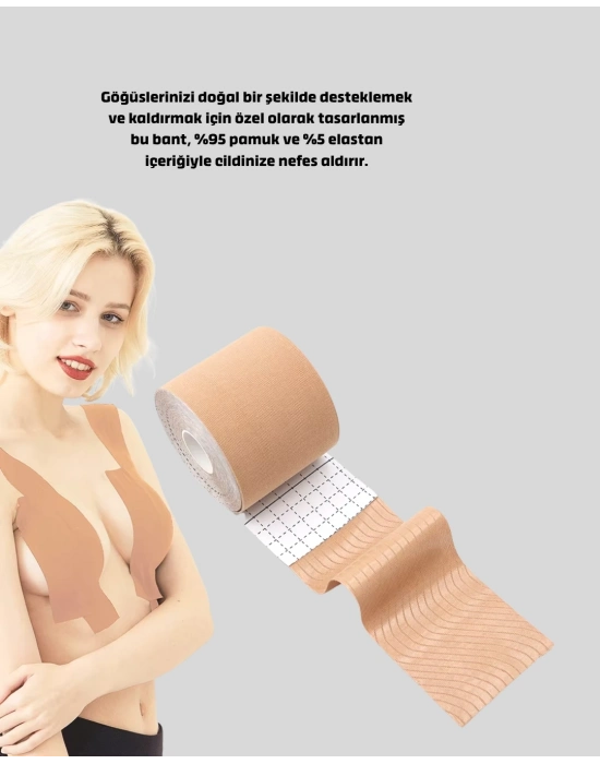 ® Görünmez Destekleyici Göğüs Bandı – Askısız ve Sırtı Açık Kıyafetler İçin