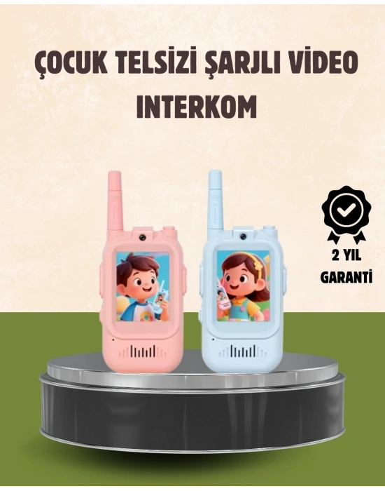 ® Görüntülü Walkie Talkie Çocuklar İçin Video İnterkomlu Oyuncak
