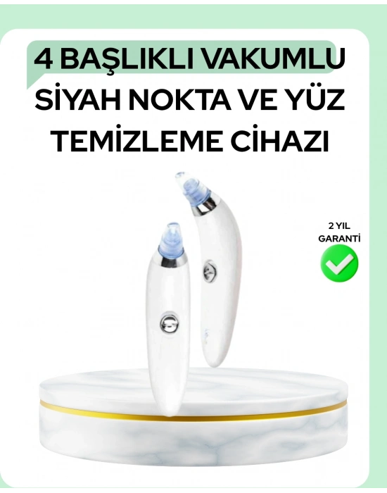 ® Gözenek Açıcı Buhar Etkili Vakumlu Siyah Nokta Temizleyici – Farklı Cilt Tiplerine Uygun