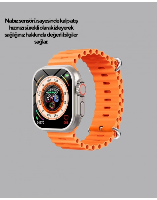® GPS’li Akıllı Saat – Nabız, Uyku ve Adım Takibi, Suya Dayanıklı