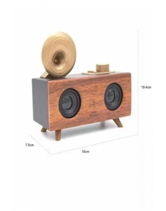 ® Gramafon Nostaljik Radyo Yüksek Ses Kalitesi USB TF Kart Aux