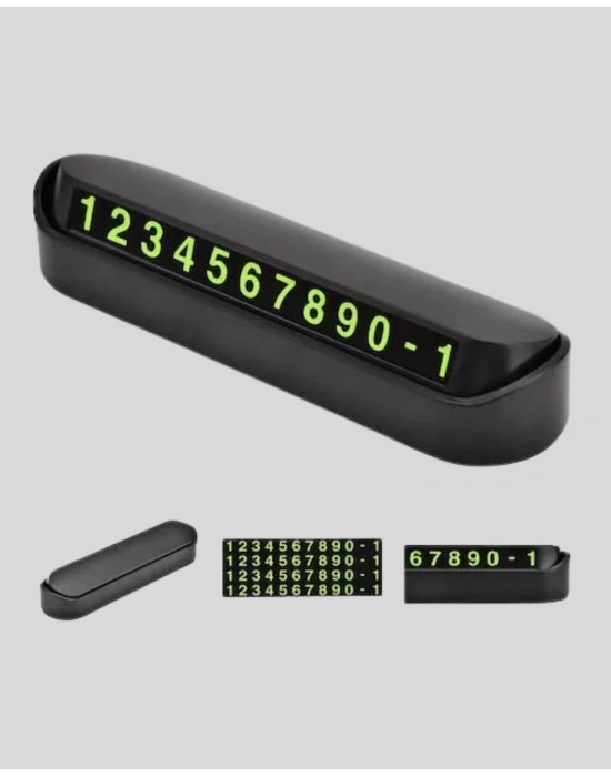 ® Gri Alüminyum Araç İçi Telefon Numaratörü – Dayanıklı, Modern ve Net Görünürlük Sağlayan Tasarım
