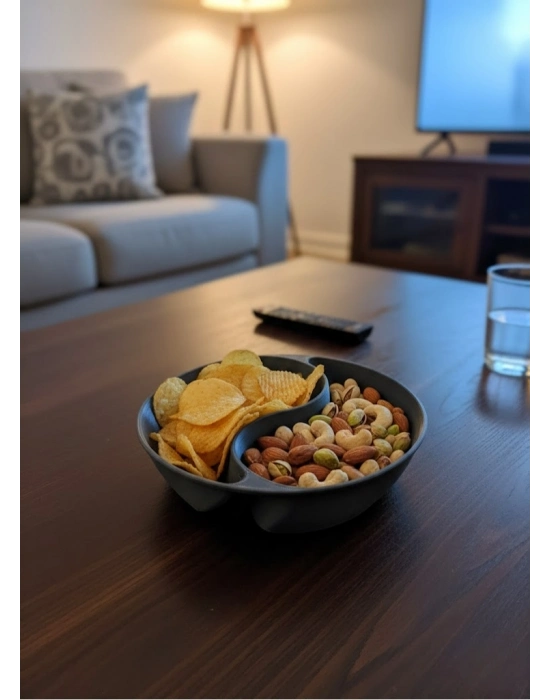 ® Gri Çerezlik 4’lü Set Şık ve Minimal Masa Üstü Kullanım