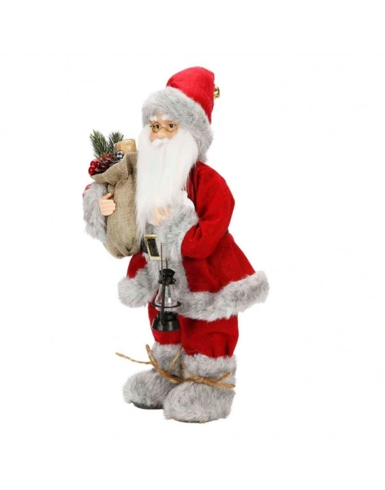 ® Gri Kürklü Dekoratif Biblo 41 cm