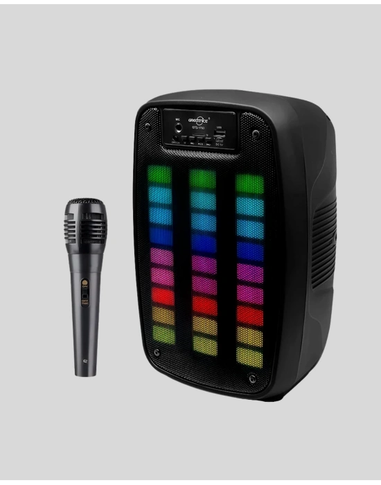 GTS 1793 Işıklı 6.5 İnç Kablosuz Hoparlör Bluetooth, USB ve FM Özellikli