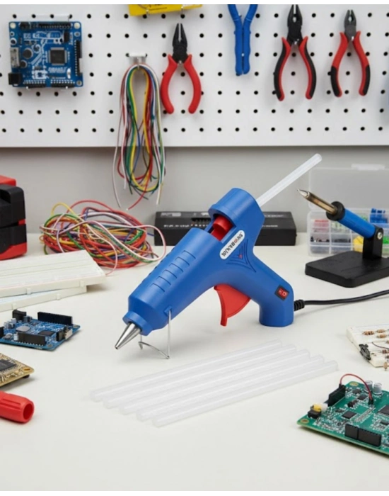 ® Güçlü Yapıştırma İçin 80 W Silikon Tabancası 11 mm Uyumlu 5 Adet Silikon