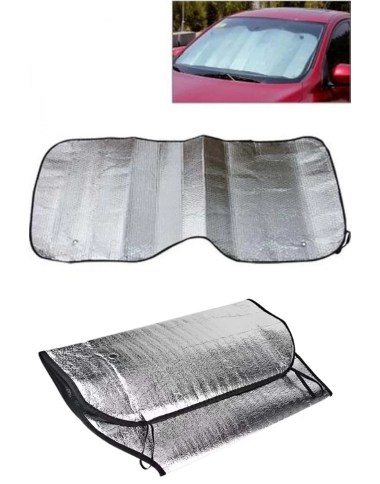 ® Güneşlik Koruyucu Perde Metalize Oto Araç Araba Güneşliği Ön Cam Güneşliği
