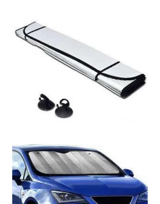 ® Güneşlik Koruyucu Perde Metalize Oto Araç Araba Güneşliği Ön Cam Güneşliği