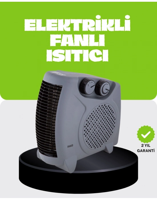 ® Güvenli Elektrikli Fanlı Isıtıcı Termostatlı Hızlı Isıtma