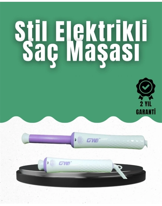 ® GW Taşınabilir Saç Maşası – 360° Döner Kablo, Negatif İyonlu Seramik Teknoloji