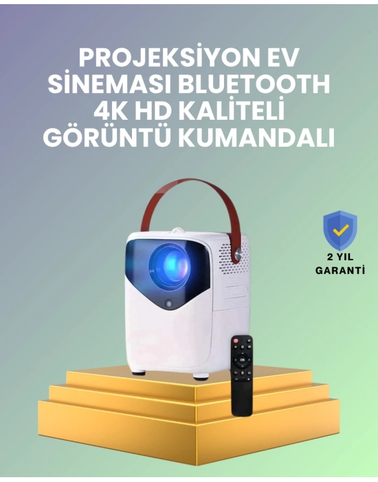 ® Hafif ve Taşınabilir Projektör – 750 Gram Ağırlıkla Mobil Kullanıma Uygun