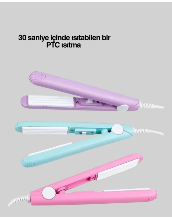 ® Hafif ve Taşınabilir Seramik Kısa Saç Maşası – Seyahate Uygun Ergonomik ve Güvenli Tasarım