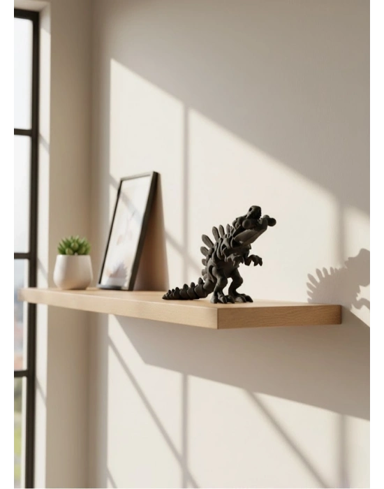 ® Hareketli Dinazor Figürü Dekoratif Oyuncak – Siyah Tasarım