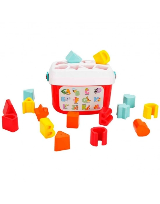 ® Harfler ve Şekiller Kovası 16 Parça