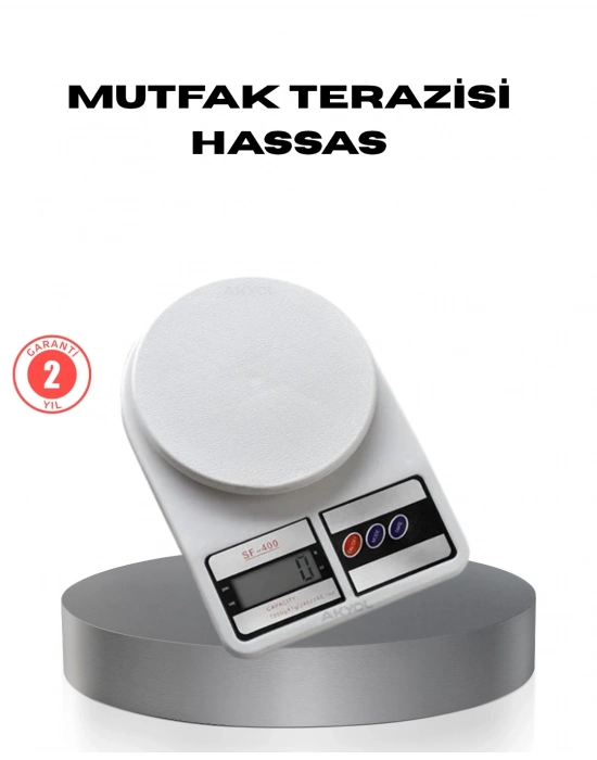 ® Hassas Dijital Mutfak Tartısı – 1g Doğruluk, LCD Ekran, Otomatik Kapanma