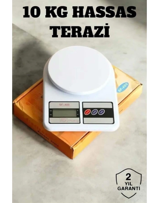 ® Hassas Terazi 10 kg Kapasiteli, Yüksek Hassasiyetli Dijital Mutfak Tartısı