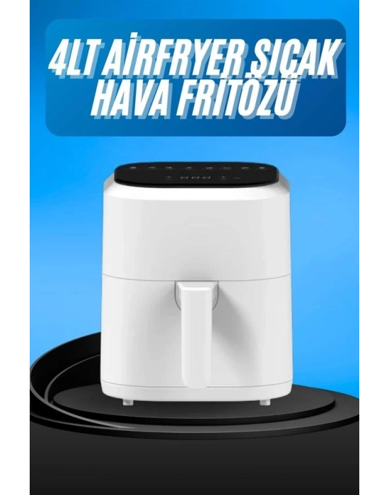 ® Hava Fritözü 4L Airfryer Pratik Uzun Ömürlü Yağsız Pişirme Taşınabilir