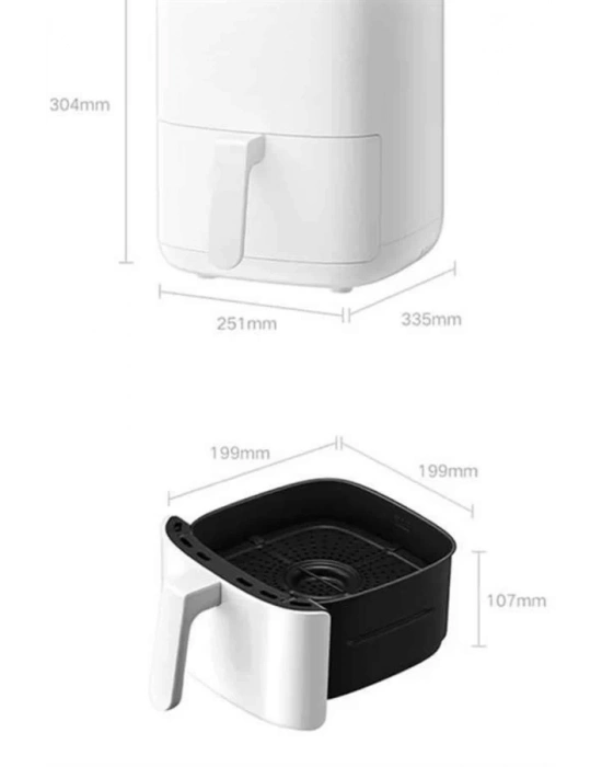 ® Hava Fritözü 4L Airfryer Pratik Uzun Ömürlü Yağsız Pişirme Taşınabilir