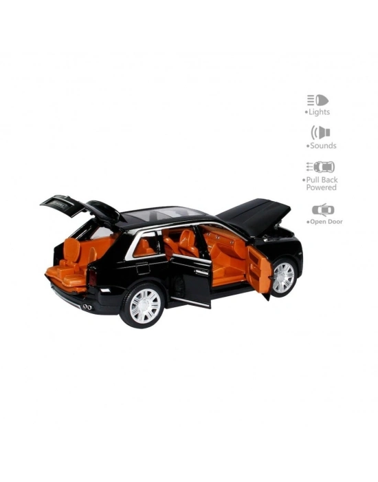 ®  HCL-906 Çek Bırak 1:22 Sesli Ve Işıklı Sanruflu RR Metal Araba -Vardem Oyuncak