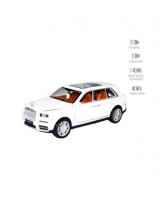 ®  HCL-906 Çek Bırak 1:22 Sesli Ve Işıklı Sanruflu RR Metal Araba -Vardem Oyuncak