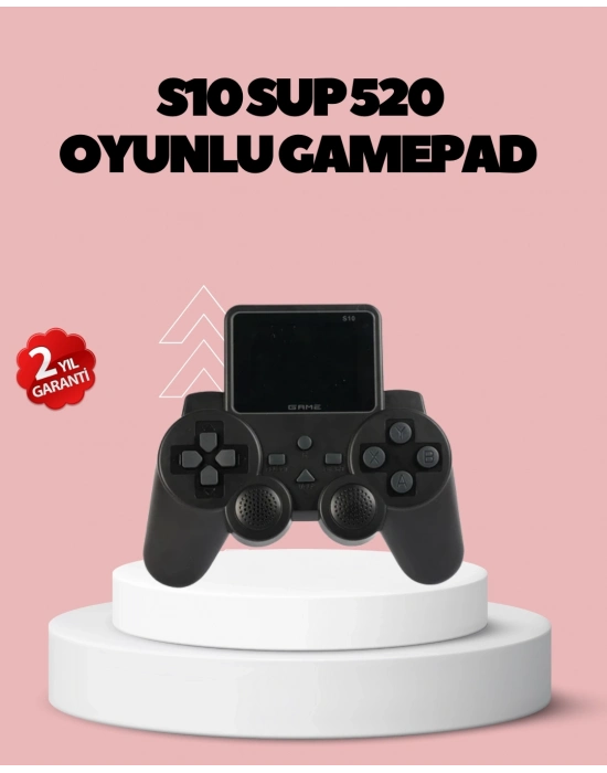 ® HDMI TV Bağlantılı Orijinal S10 Gamepad 520 Oyunlu 2025 Seri Oyun Konsolu