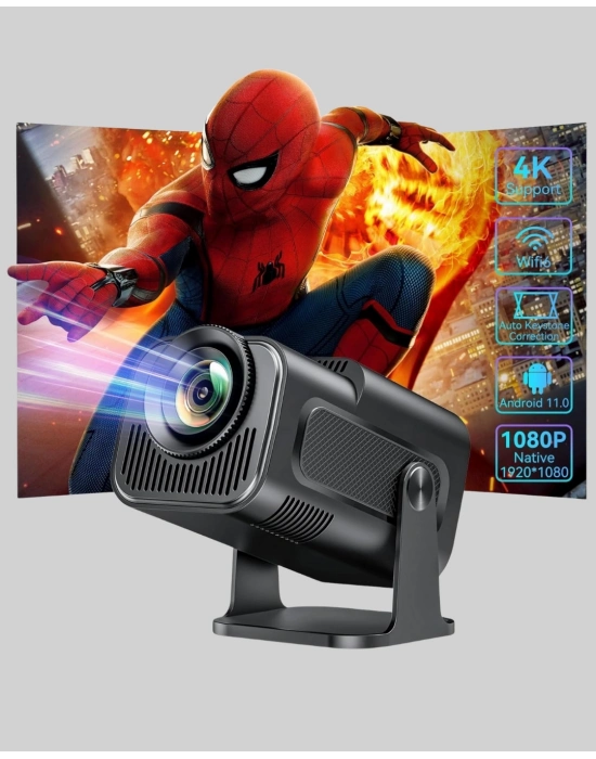 ® HDMI USB Girişli Akıllı Projeksiyon Cihazı Taşınabilir Düşük Tüketimli