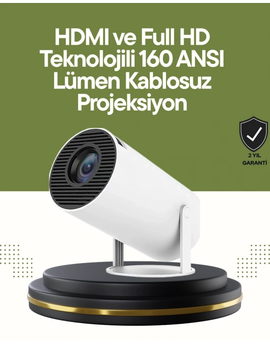 ® HDMI ve USB Girişli Uzun Ömürlü Ampullü Projeksiyon