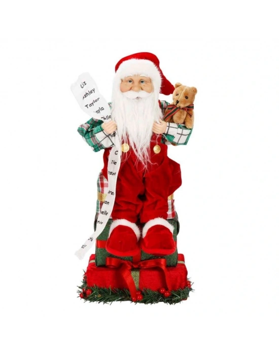 ® Hediye Kutularının Üstünde Oturan Dekoratif Biblo 48 cm