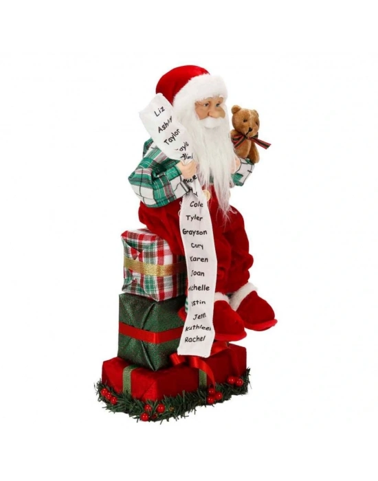 ® Hediye Kutularının Üstünde Oturan Dekoratif Biblo 48 cm