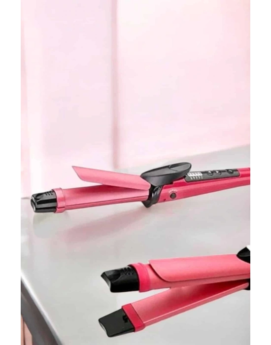 ® Hem Düzleştirici Hem Maşa Saç Şekillendirici