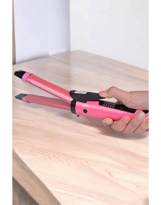 ® Hem Düzleştirici Hem Maşa Saç Şekillendirici