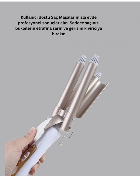 ® Her Saç Tipine Uygun, Hızlı Isınan Bukle Yapıcı – Evde Kuaför Kalitesinde Sonuç