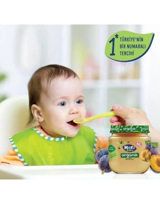 ®   Organik Erik Püresi Kavanoz Mama 120 Gr