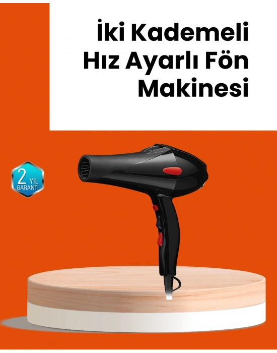 ® Hızlı Kurutma ve Şekillendirme İçin Profesyonel Saç Kurutma Makinesi