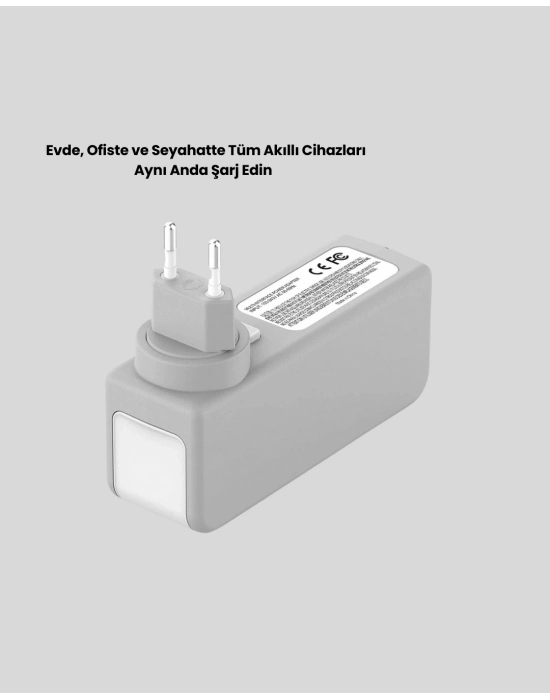 ® Hızlı Şarj Destekli Zaman Ayarlı USB Şarj Adaptörü