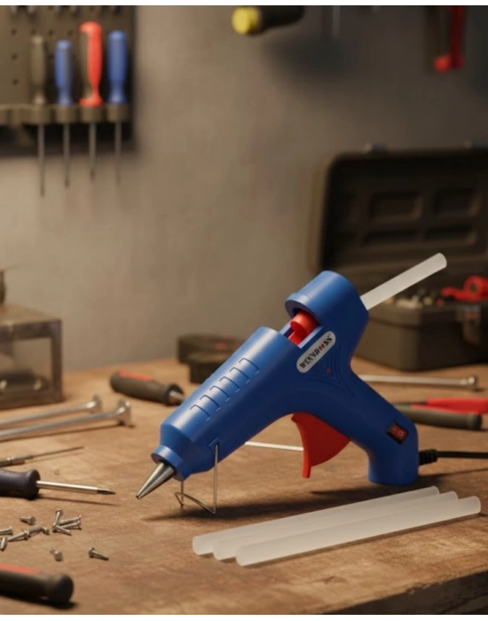 ® Hobi ve Tamir İçin 80 W Silikon Tabancası 11 mm Uyumlu 5 Silikon Hediyeli